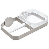 Idesign Wall-Mount Tissue Holder-Fluted - Grey
