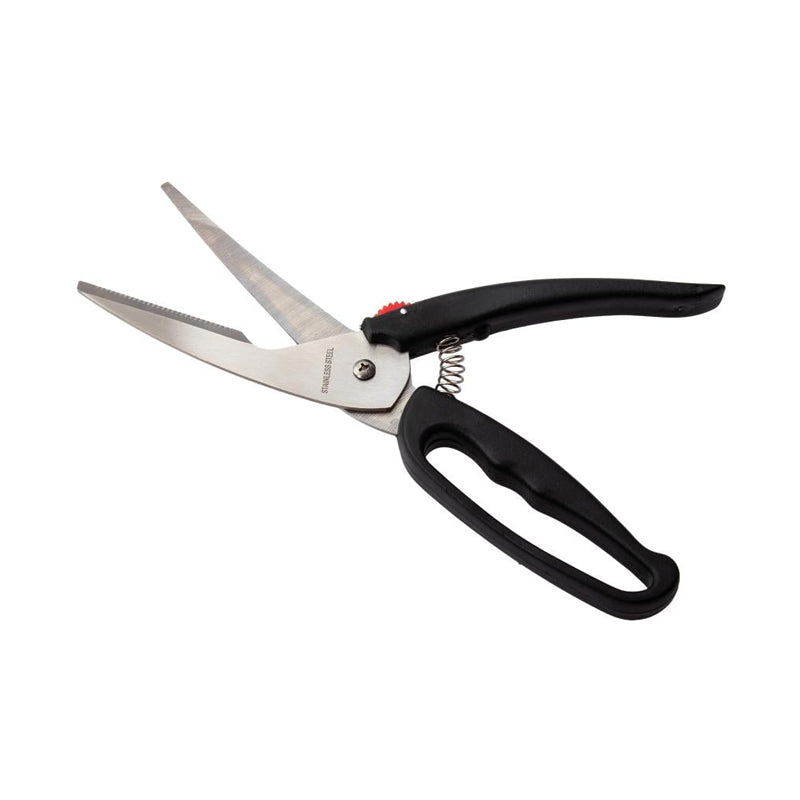 Spring & Lock Scissors-Silver&Black