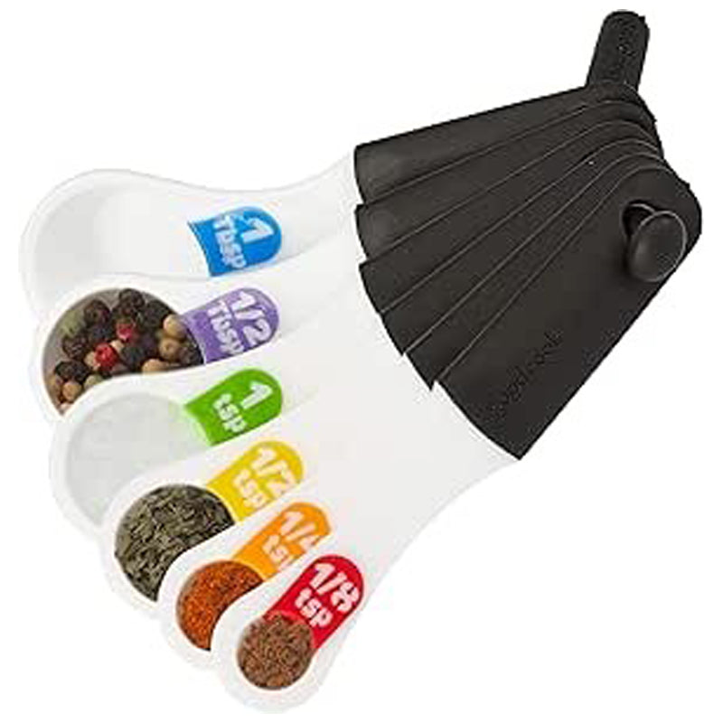 Goodcook 6Pc Measuring Spoon - White / Black