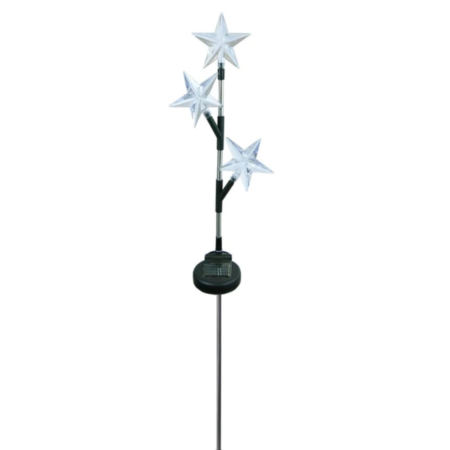 Solar Powered Star Trio LED Garden 83cm