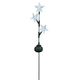 Solar Powered Star Trio LED Garden 83cm