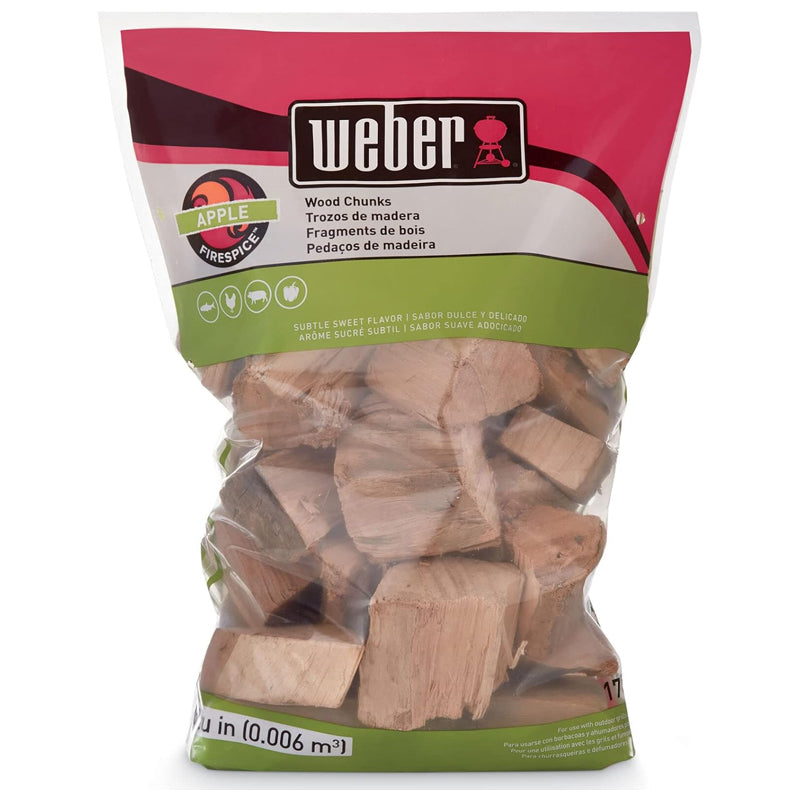 Weber Apple Wood Chunks 350 Cu.In-Beige