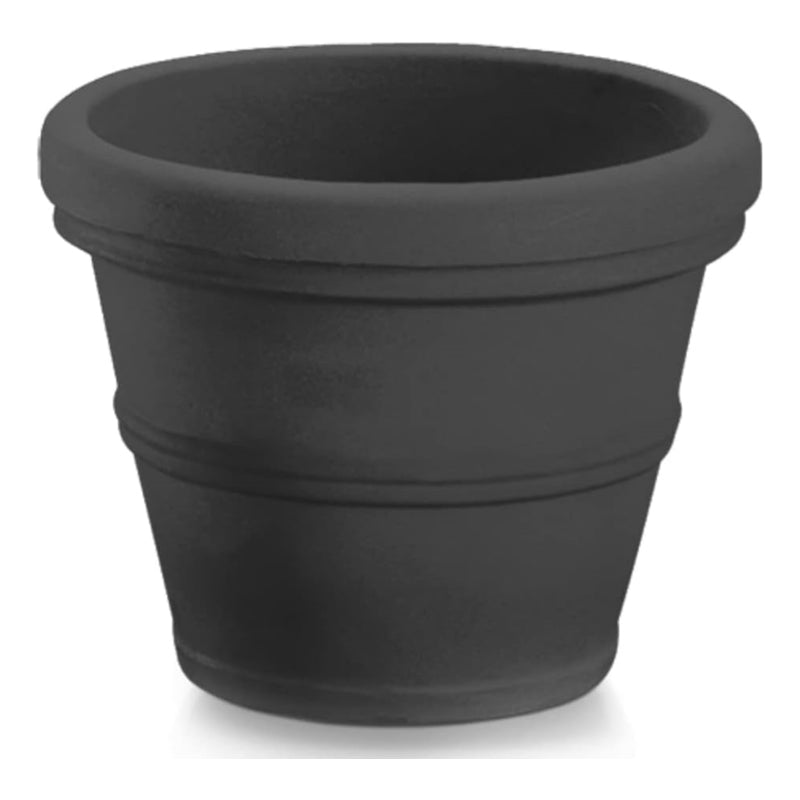 14" Turin Planter Blk