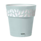 Deroma Leaf Pot 9.9" Sky - White-Blue
