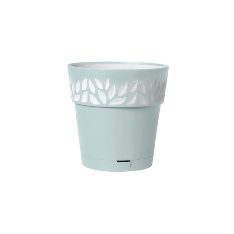 Deroma Leaf Pot 11.4" Sky - White-Blue