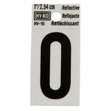 Hy-Ko Relecting Letter 0 Blk 1Rv-15/0 - Black