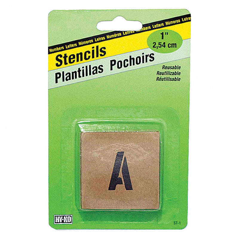 Hy-Ko Letter Number Stenci 1St-1 - Green