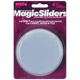 Magic Sliders 4Pc Reusable Sliding Discs Round 100Mm - Silver