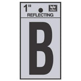 Hy-Ko Reflective Letter B Blk 1Rv-15/Blnk - Black
