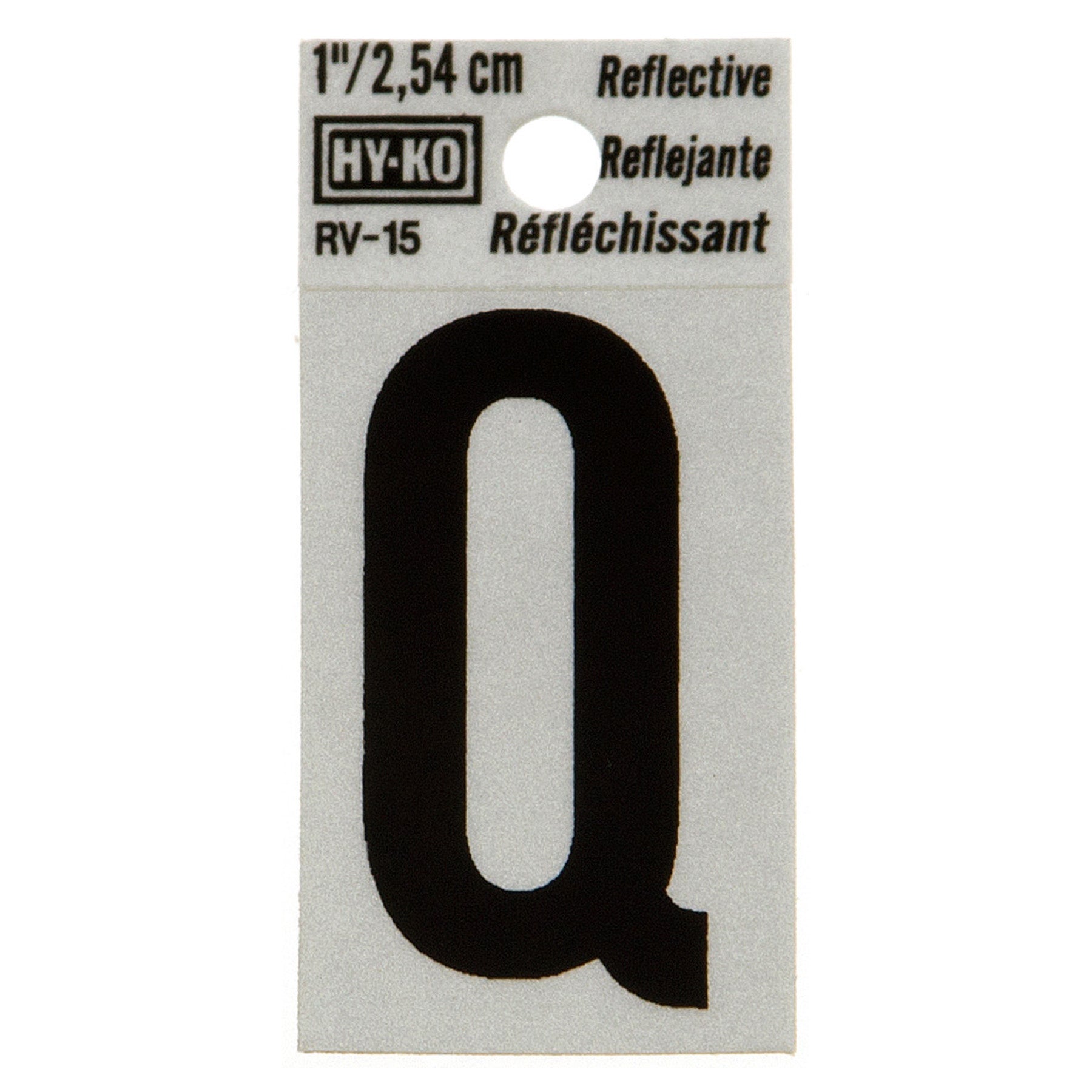 Reflective Black Letter - Q