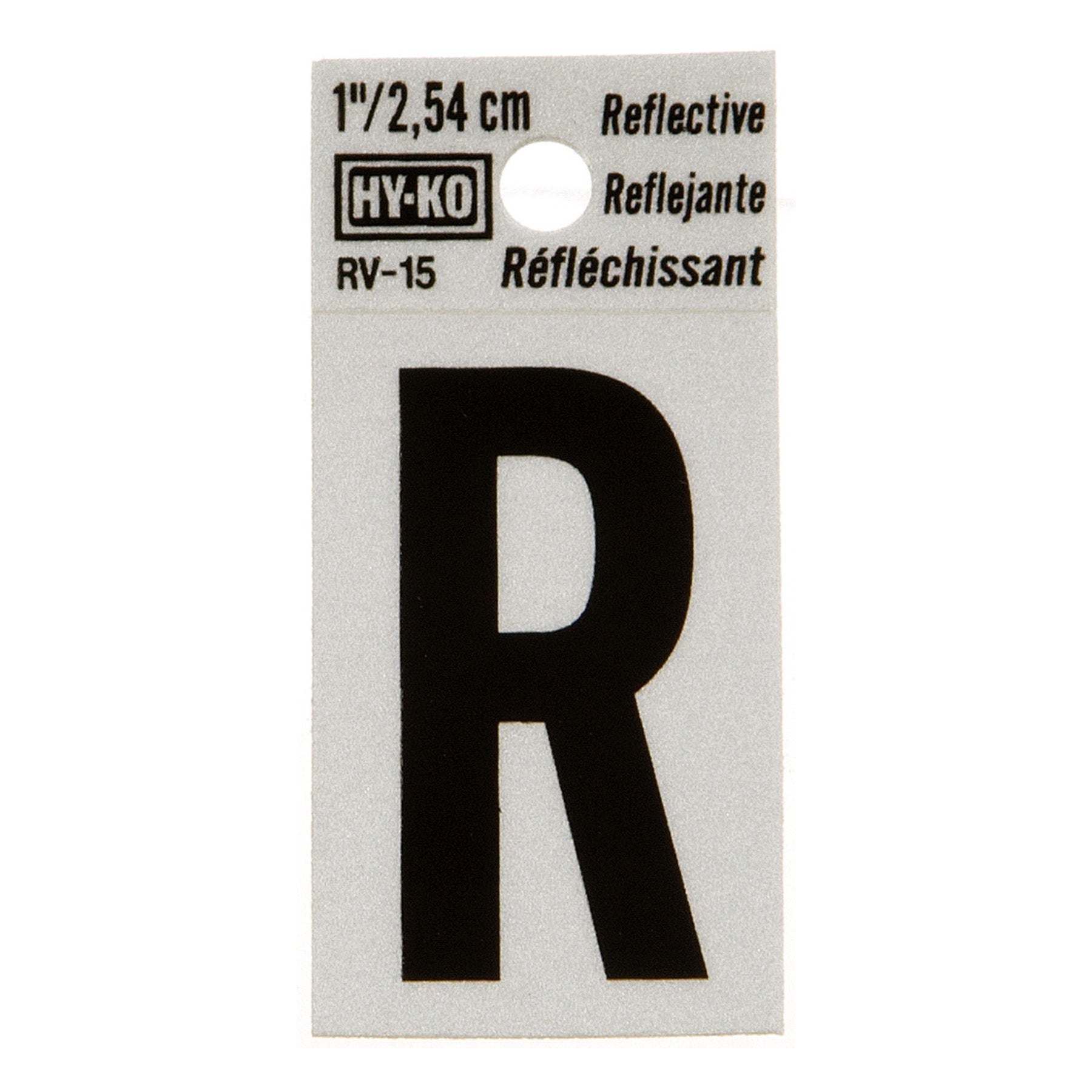 Reflective Black Letter - R