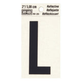 Reflective Black Letter - L