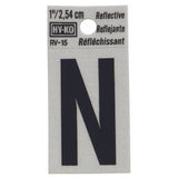 Reflective Black Letter - N