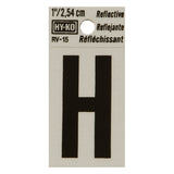 Reflective Black Letter - H