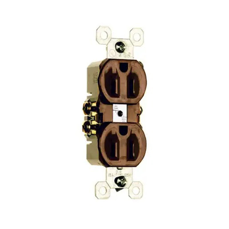 Pass & Seymour Std Dplx Outlet 15A Brn3232Tu - Brown
