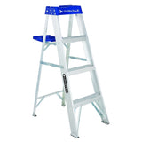 Louisville 4Ft Alu Step Ladder 250Lb - Silver