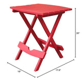 Fold Side Table - Red
