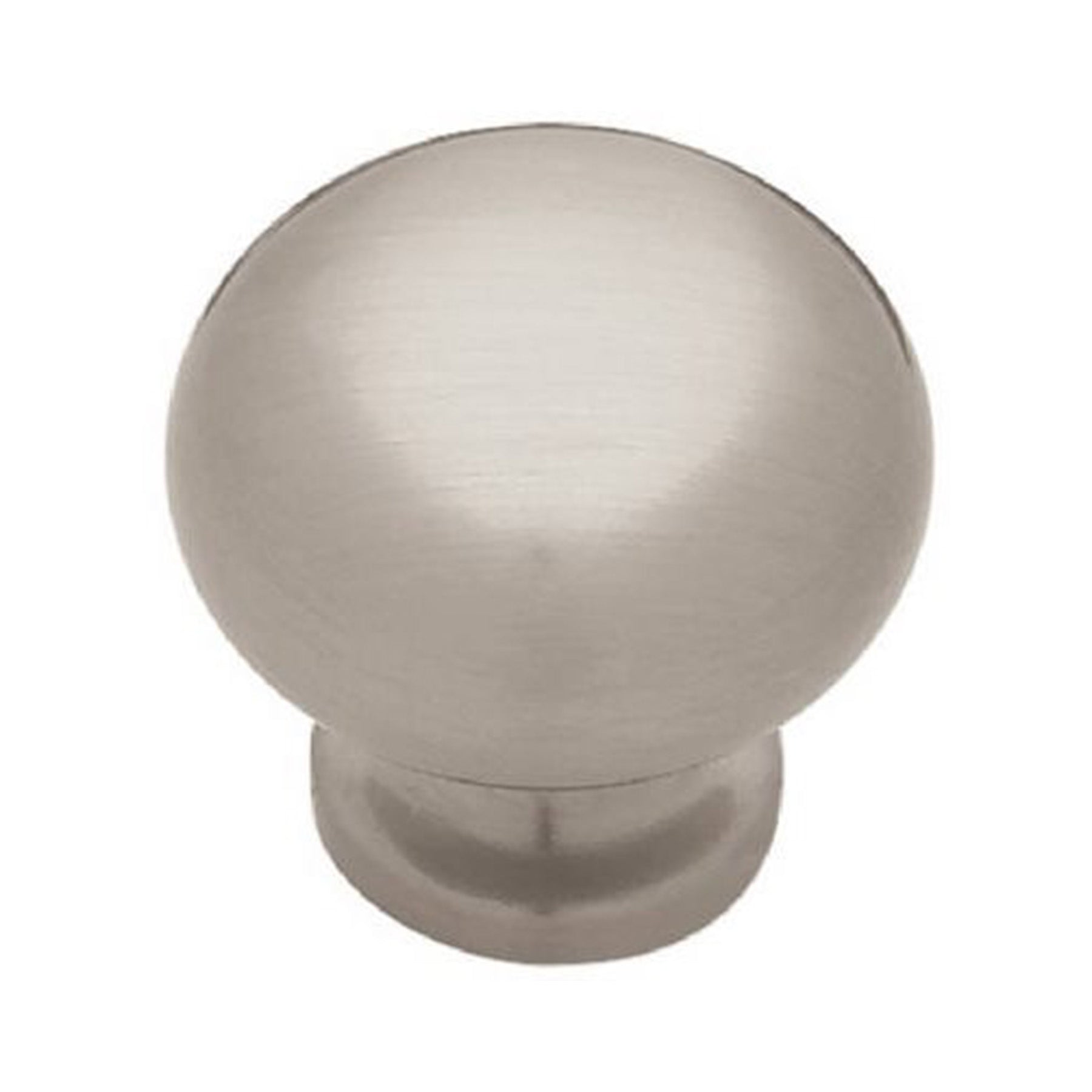 Satin round knob