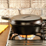 Cast Iron Combo Cooker - Black 3L