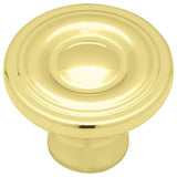 Brainerd 1-1/4" Braz Round Ring Knob-Brass