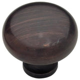 Brainerd 1-1/4" Braz Round Knob-Brown
