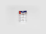 Power Line High-Quality Craft Pom-Poms 40 Mm Set Of 6-White