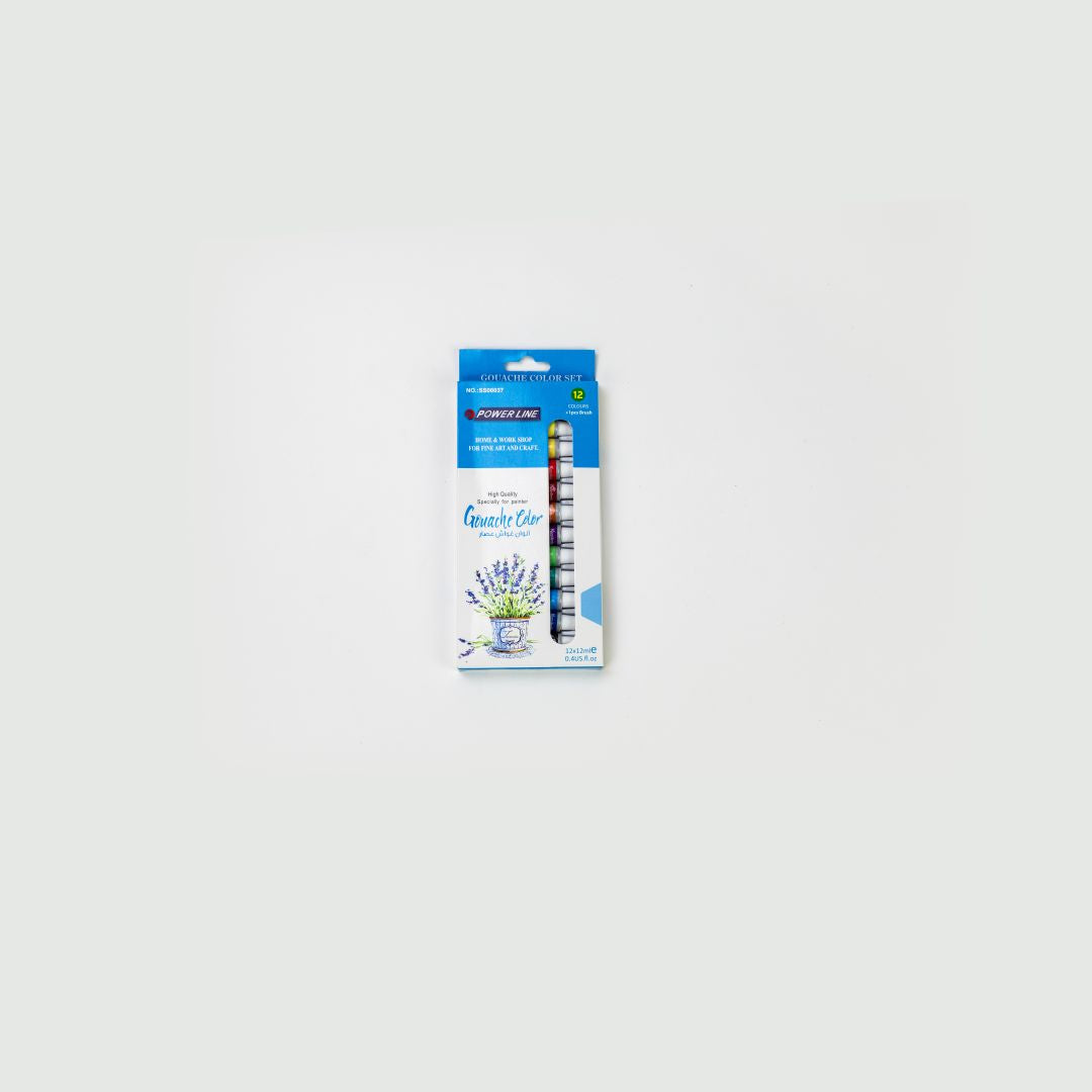 Power Line 12-Piece Gouache Color Set.-Multicolor