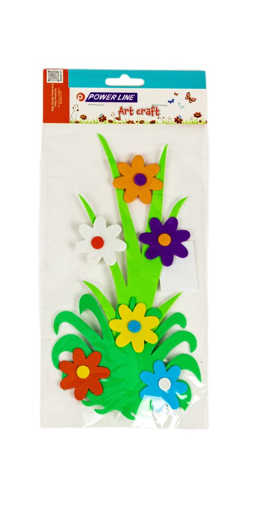 Power Line Felt Flower Craft Kits Green