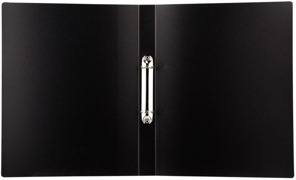 Deli Plastic Folder 2 Ring A4 Black