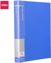 Deli Plastic Folder 2 Ring A4 Blue