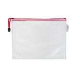 Deli Gridding Zip Bags B5 Red