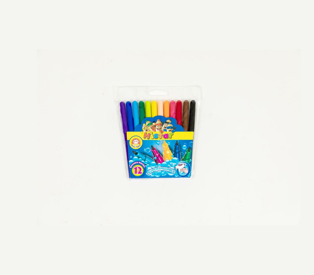 Hi Star Super Washable Markers-Multicolor