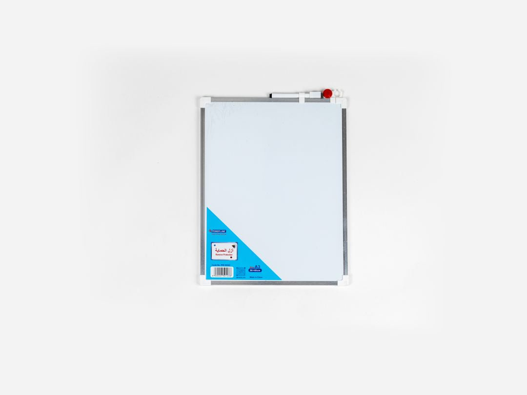 Power Line Magnetic Single-Sided Whiteboard A3-White