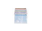 Power Line Mesh Zipper Pouch Bags B4 Blue