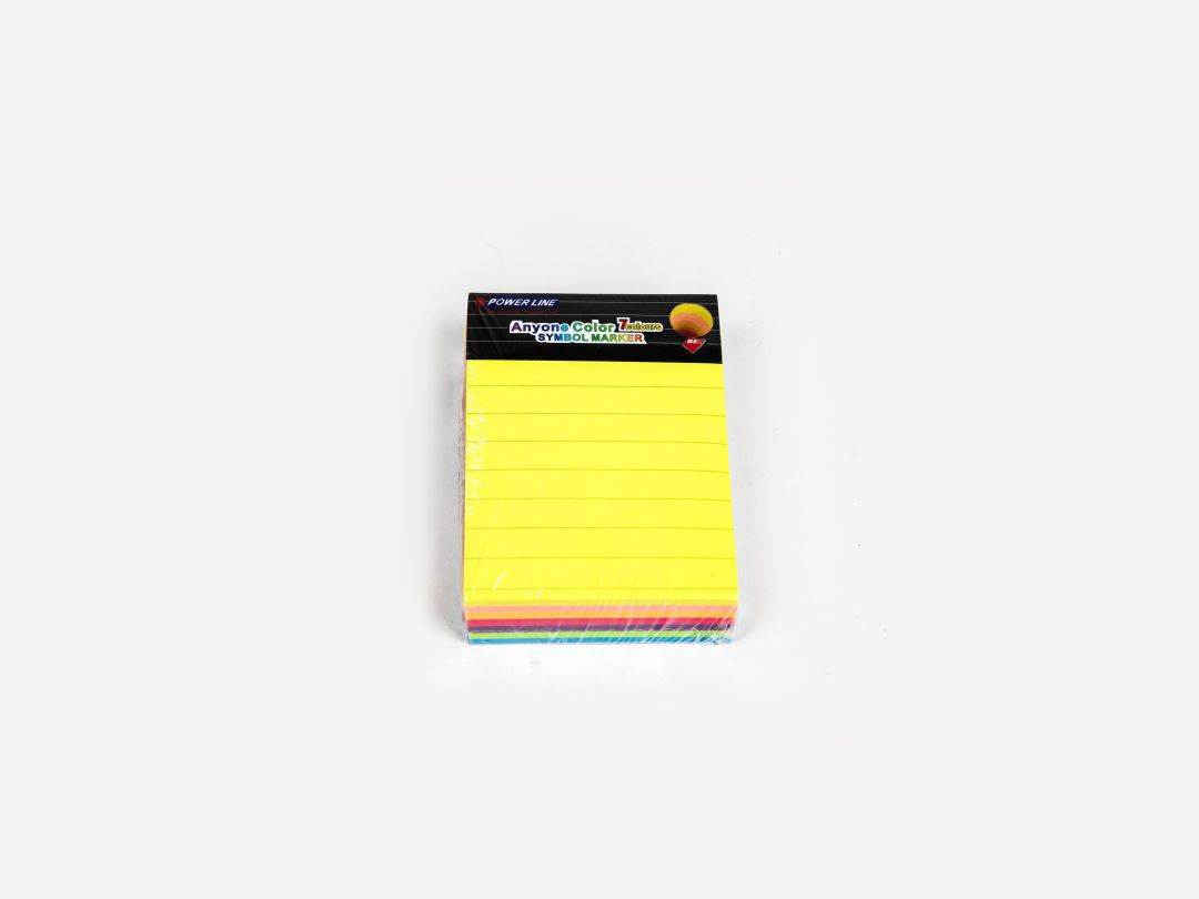 Power Line Sticky Note Pad 3X4 In 280 Sheet-Yellow