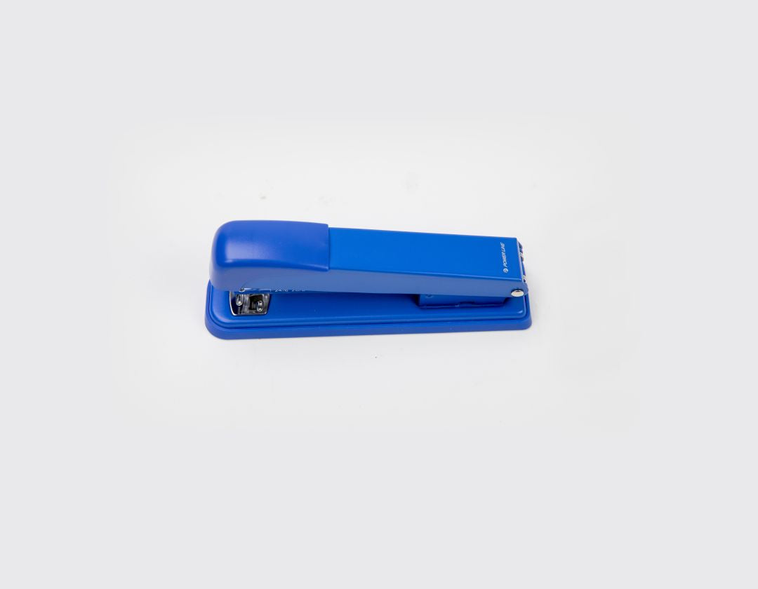 Power Line Ergonomic Desktop Stapler-Blue