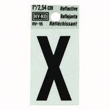 Reflective Black Letter - X