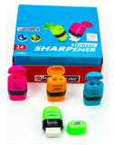 Power Line 2-In-1 Dual Sharpener & Eraser Combo Set Blue