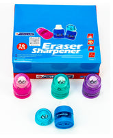 Power Line 2-In-1 Compact Eraser & Sharpener Combo Pink