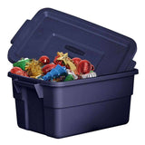 Rubbermaid Roughneck 3Gal Storage Tote-Navy Blue