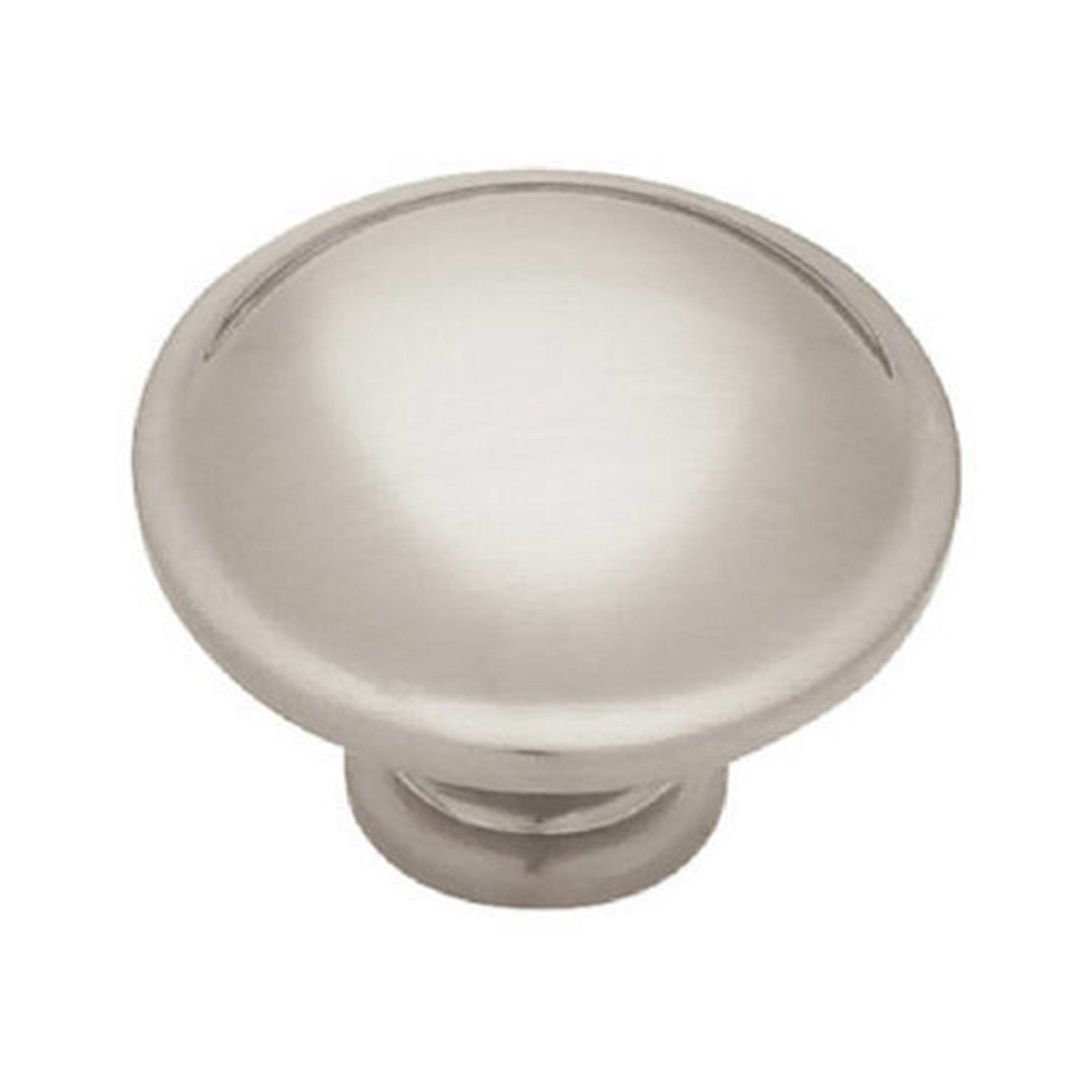 Round Cabinet Knob Brushed Satin Nickel