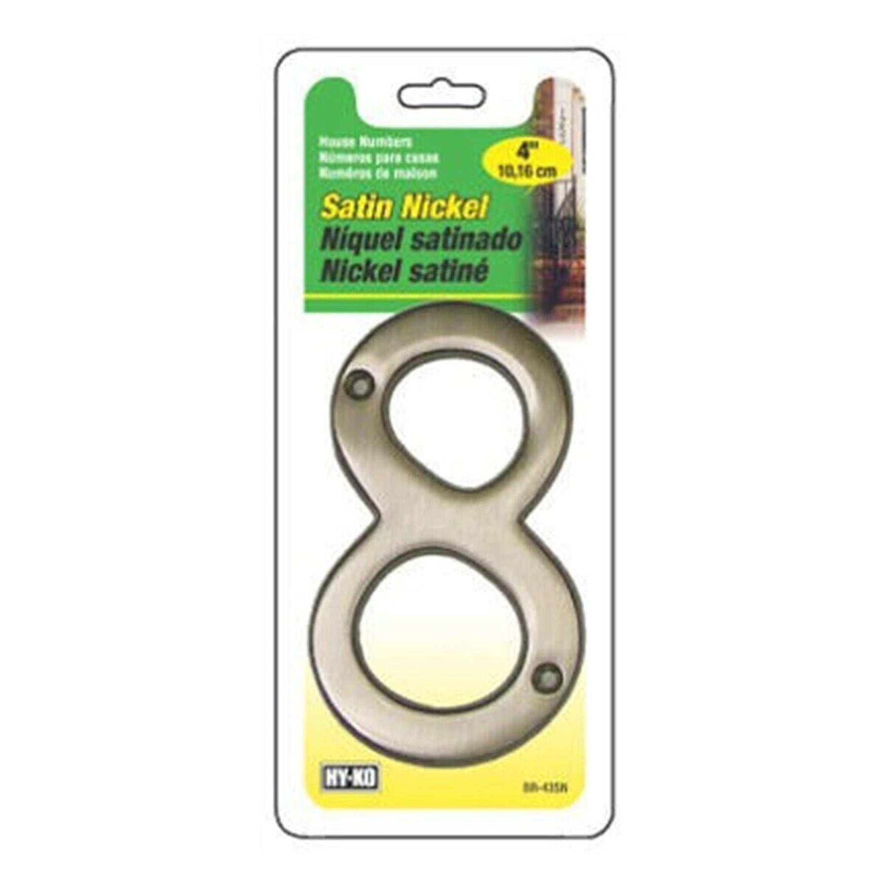 Satin Nickel Number - 8