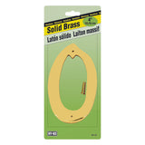 Brass Number - 0