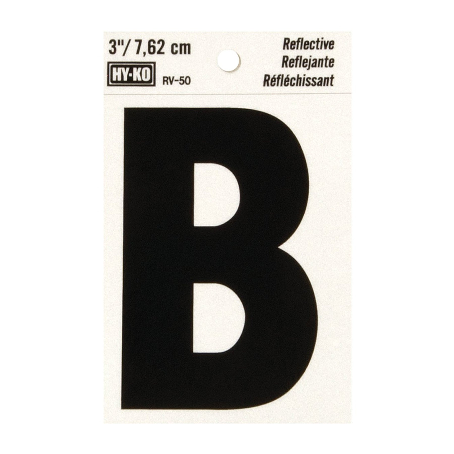 Reflective Black Letter - B