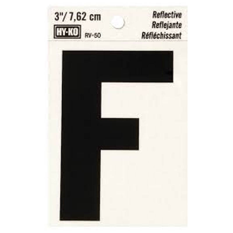 Hy-Ko Reflective Vinyl Letter-Black