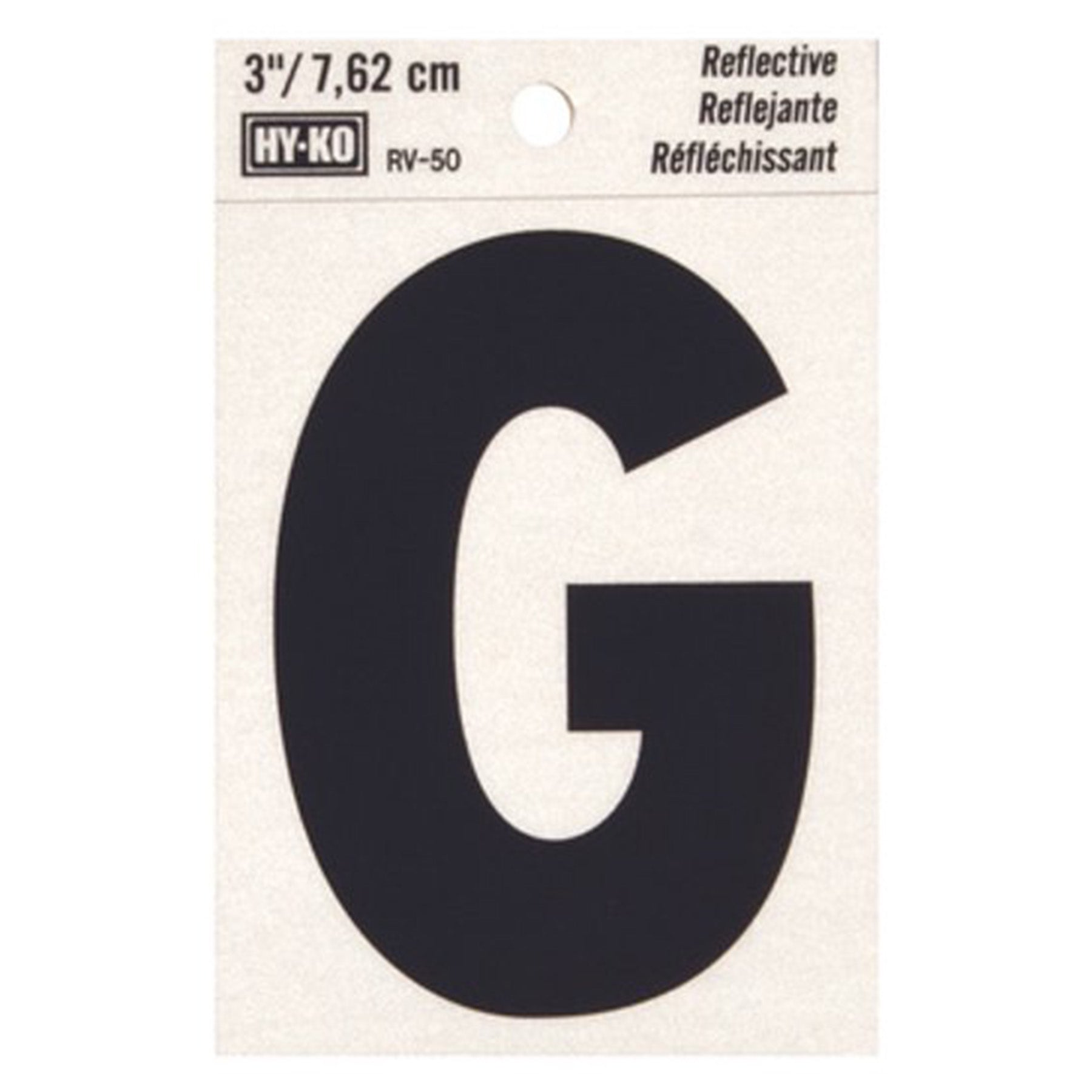 Reflective Black Letter - G