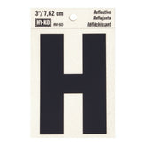Reflective Black Letter - H