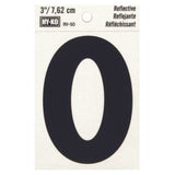 Reflective Black Letter - O