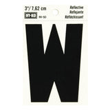 Reflective Black Letter - W