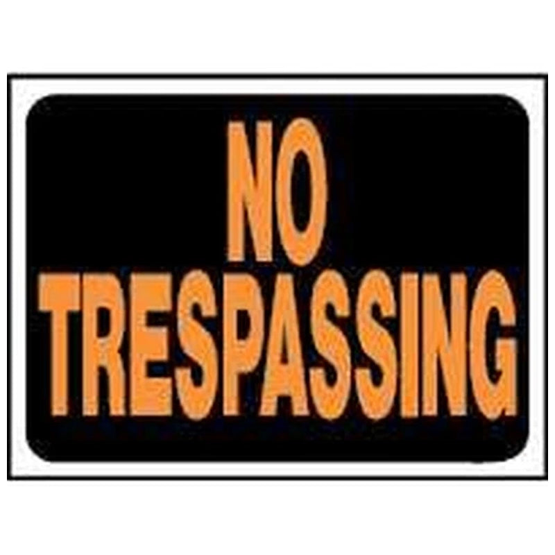 Hy-Ko No Trespassing Sign 9 X 12-Multicolor
